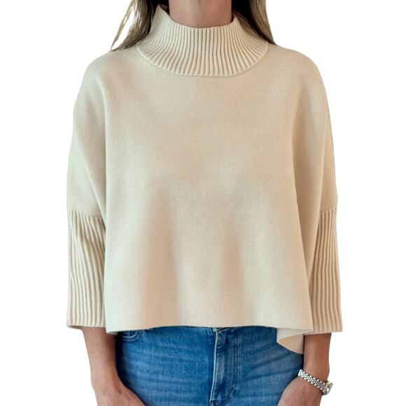 Kerisma Aja Sweater NWT Mock Neck Cropped One Size - Picture 1 of 8